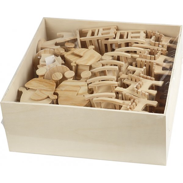 Minimöbel - 5er-Pack - Stuhl - Bank - Schaukelstuhl - Tisch - Kinderwagen Minimöbel - 5er-Pack - Stuhl - Bank - Schaukelstuhl - Tisch - Kinderwagen