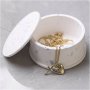 Silikonform, matt transparent, Glas mit Deckel