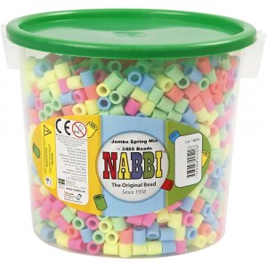 NABBI Röhrenperlen - Pastellfarben - 2450 Stk NABBI Röhrenperlen - Pastellfarben - 2450 Stk