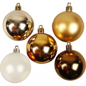 Christbaumkugeln - golden - Ø6 cm - 20 Stk Christbaumkugeln - golden - Ø6 cm - 20 Stk