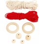 Mini-DIY-Kit - Makramee-Weihnachtsmann