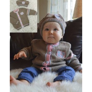 Strickanleitung - Strickjacke mit Emblem und Baskenmütze Strickanleitung - Strickjacke mit Emblem und Baskenmütze