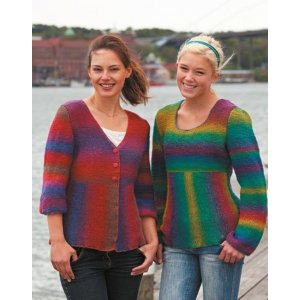 Strickmuster - Strickjacke und Pullover im Krausrippenmuster Strickmuster - Strickjacke und Pullover im Krausrippenmuster