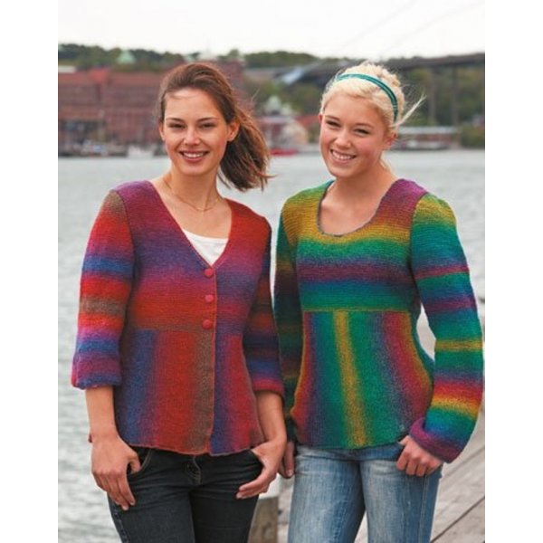 Strickmuster - Strickjacke und Pullover im Krausrippenmuster