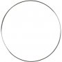 Metallring - Silber - 7 cm - 10 Stk