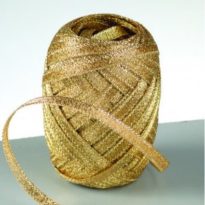Lurex-Schleifenband 5 mm - 25er-Pack - Gold 10 m Strang Lurex-Schleifenband 5 mm - 25er-Pack - Gold 10 m Strang