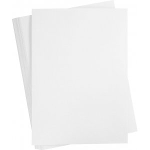 Farbiger Karton - weiß - A2 - 180 g - 100 Blatt Farbiger Karton - weiß - A2 - 180 g - 100 Blatt