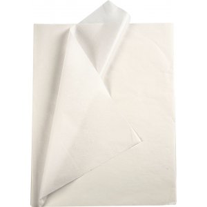 Seidenpapier - weiß - 50 x 70 cm - 14 g - 10 Blatt Seidenpapier - weiß - 50 x 70 cm - 14 g - 10 Blatt
