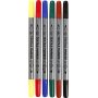 Textilmarker - Standardfarben - 6 Stk