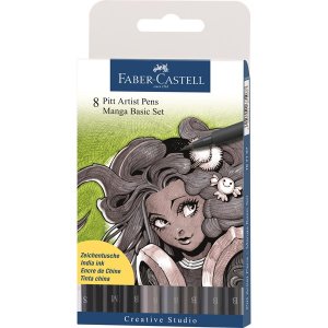 Zeichenstiftset PITT Artist Brush Manga - 8 Stifte Zeichenstiftset PITT Artist Brush Manga - 8 Stifte