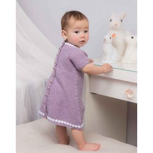 Strickmuster - Kleid mit Knopfleiste hinten Strickmuster - Kleid mit Knopfleiste hinten