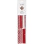 Sternstreifen - rot - wei - 6,5+11,5 cm - 60 Streifen