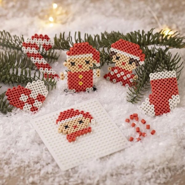 NABBI BioBeads Perlenplatte - Quadratisch - 9,5x9,5 cm - 1 Stk