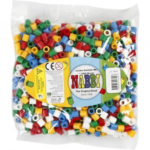 NABBI Röhrenperlen - Jumbo 1000 Stück - Standardfarben NABBI Röhrenperlen - Jumbo 1000 Stück - Standardfarben