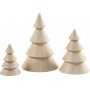 Weihnachtsbume aus Holz - 3 Stk