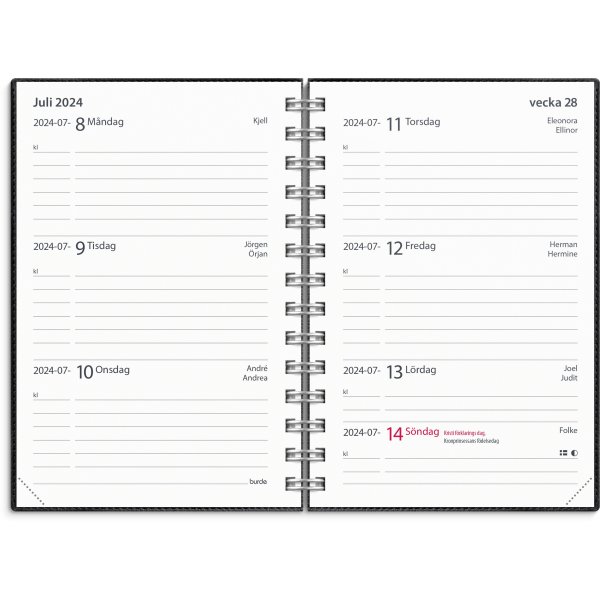 Kalender 24/25 - Little Study Year - Twist schwarz