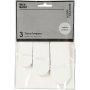 Papierpompons - wei - 3 Stk