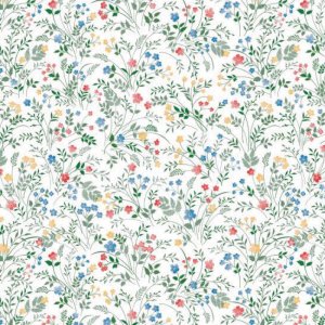 Wachstuch Kleine Blumen - Mehrfarbig Wachstuch Kleine Blumen - Mehrfarbig