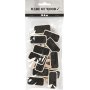 Brett mit Clip - 4 x 2 cm - 12 Stk