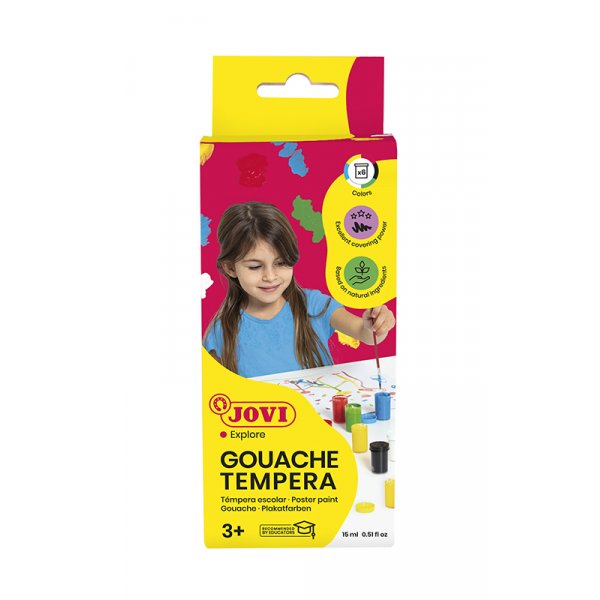 Temperafarbe - Jovi - Gouache 6 Farben 15 ml