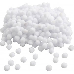 Pompons - weiß - 450 Stk Pompons - weiß - 450 Stk