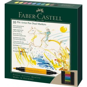 Zeichenstift - Faber-Castell - Pitt Artist Dual Marker - 10 Stk Zeichenstift - Faber-Castell - Pitt Artist Dual Marker - 10 Stk