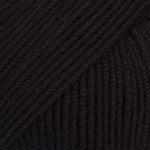 DROPS Baby Merino Uni Color Garn - 50 g - Schwarz (21) DROPS Baby Merino Uni Color Garn - 50 g - Schwarz (21)