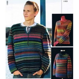 Strickmuster - Gestreifter Familienpullover Strickmuster - Gestreifter Familienpullover