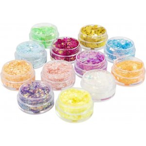 Glitzerknete, gemischte Farben, 12x5 ml Glitzerknete, gemischte Farben, 12x5 ml