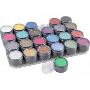 Grimas Gesichtsfarbe - Make-up-Palette - gemischte Farben - 24 x 15 ml Grimas Gesichtsfarbe - Make-up-Palette - gemischte Farben - 24 x 15 ml