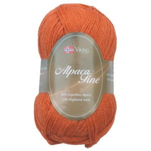 Wikingergarn Alpaka Fein 50g - Orange (651) Wikingergarn Alpaka Fein 50g - Orange (651)