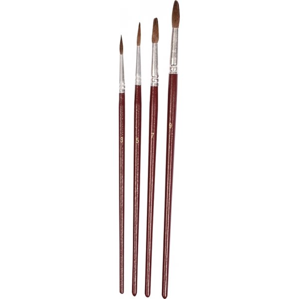 Aquarellpinsel-Set - 4 Gren - 4-tlg