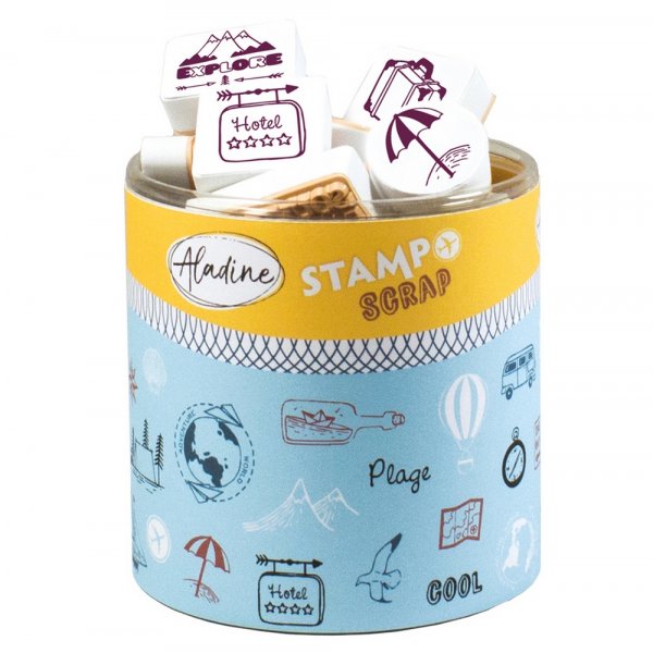 Briefmarken Stampo 42+1 Teile - Reisen