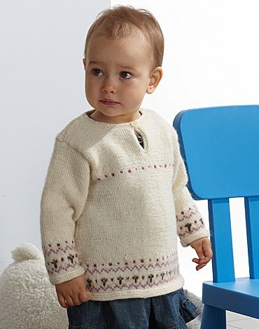 Strickanleitung - Gestrickte Tunika und Strickjacke mit Musterbordre