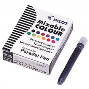 Kalligraphie-Pilot-Parallel-Patrone - Mischung. Farben Kalligraphie-Pilot-Parallel-Patrone - Mischung. Farben