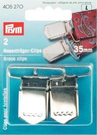 Kleiderbügelclip 35 mm aus gehärtetem Stahl, silberfarben. 2 Stk Kleiderbügelclip 35 mm aus gehärtetem Stahl, silberfarben. 2 Stk