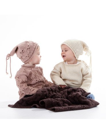 Strickmuster - Muster gestrickter und glatt gestrickter Pullover, Mtze und Decke