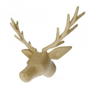 PappArt Figur 39 x 31 x 25 cm - Hirschkopf PappArt Figur 39 x 31 x 25 cm - Hirschkopf