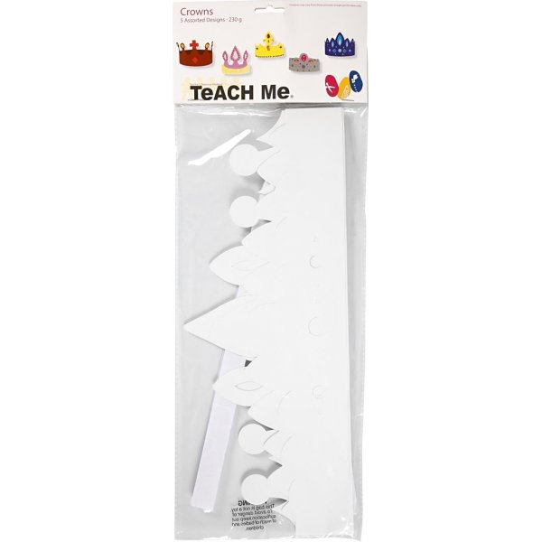 Pappkronen - weiß - 5 Stk Pappkronen - weiß - 5 Stk