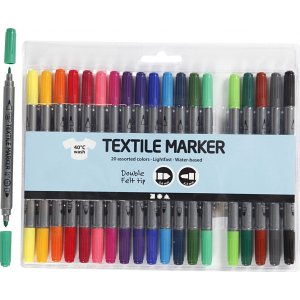 Textilmarker - Standardfarben - 20 Stk Textilmarker - Standardfarben - 20 Stk