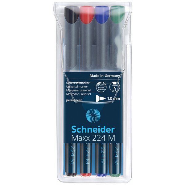 Maxx 224 M (1,0 mm) Permanent - 4er-Pack