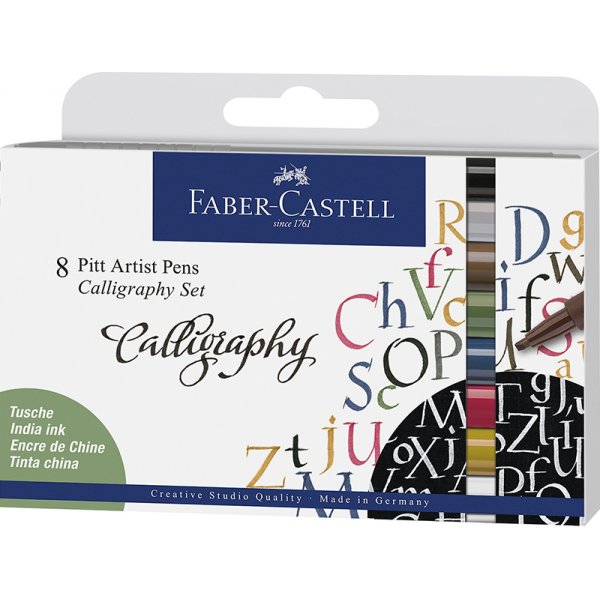 Kalligraphie-Stiftset - Faber-Castell - 8 Stifte