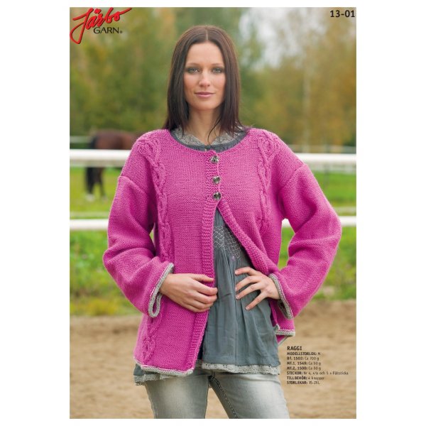 Strickanleitung - Bauernromantische Strickjacke mit Zpfen
