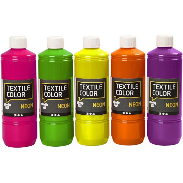 Textile Color Textilfarbe - Mischfarben - 5 x 500 ml