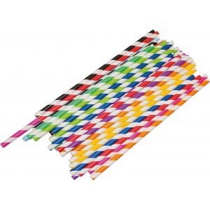Papierstrohhalme 20 cm 50 Stk Papierstrohhalme 20 cm 50 Stk