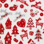 Aufkleber - rot/wei Weihnachten