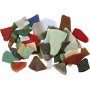 Glasmosaik - gemischte Farben - Inhalt kann variieren - 15-60 mm - 2 kg