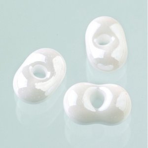 Farfalle-Perlen - weißer Schimmer Farfalle-Perlen - weißer Schimmer