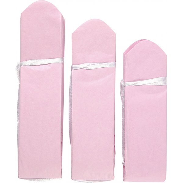 Papierpompons - hellrot - 3 Stk