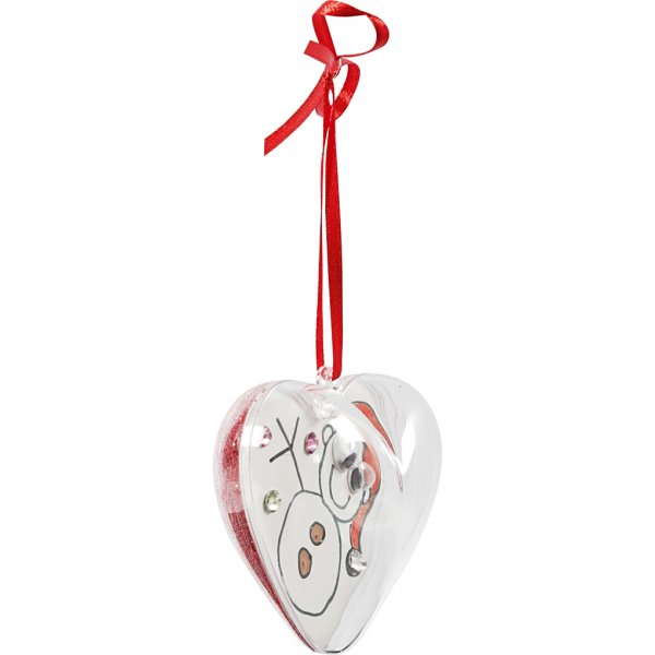 Dekoherzen - transparent - 10 Stk